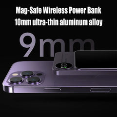 10000mAh Macsafe Magnetic Power Bank PD20W 15W Wireless Fast Charger External Auxiliary Battery Pack For Magsafe iPhone 15 14 13